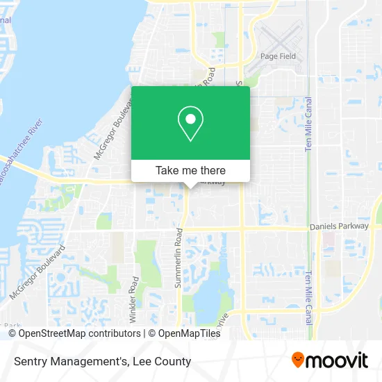 Sentry Management's map