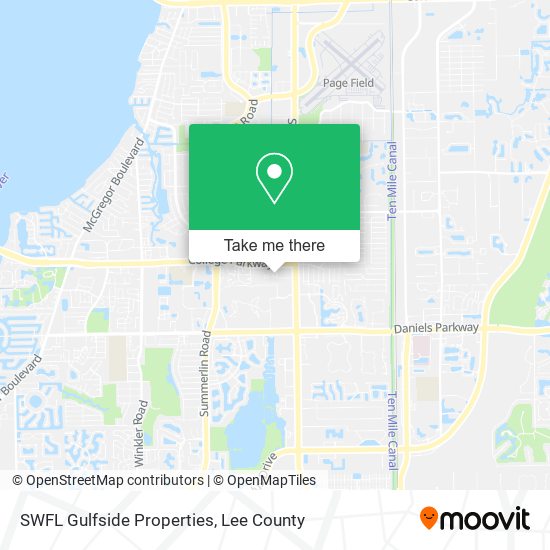 SWFL Gulfside Properties map