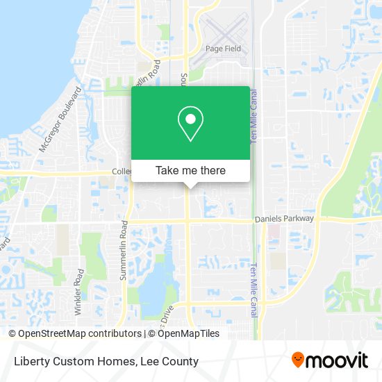 Liberty Custom Homes map