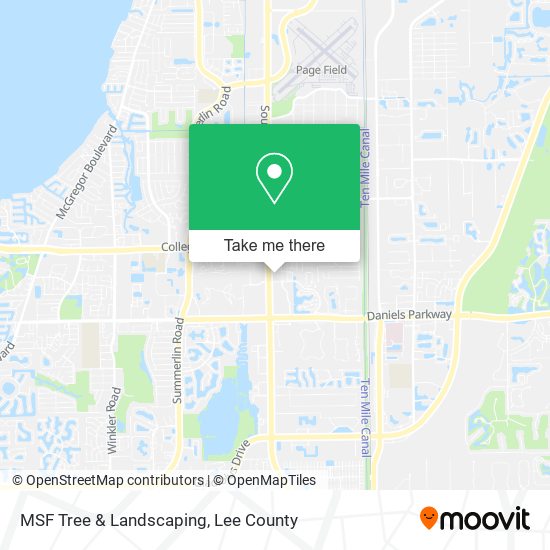 MSF Tree & Landscaping map