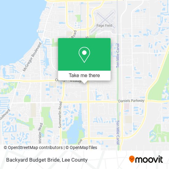 Backyard Budget Bride map