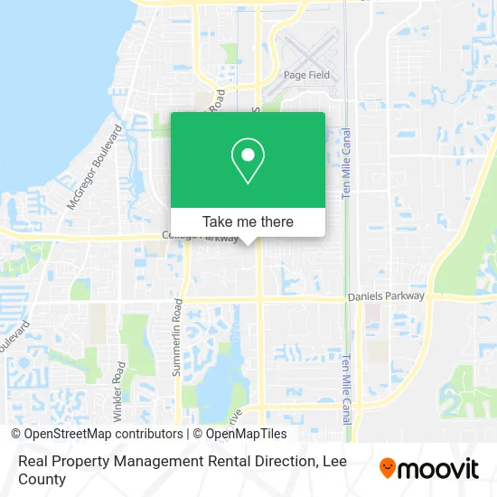 Real Property Management Rental Direction map