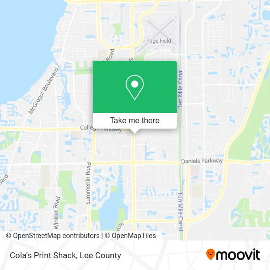 Cola's Print Shack map