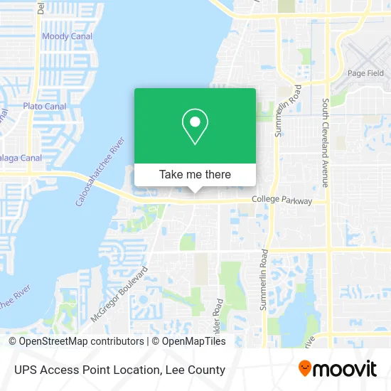 UPS Access Point Location map