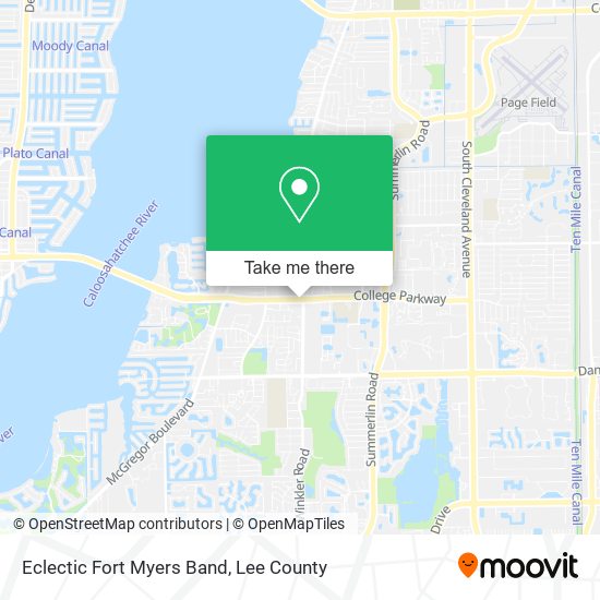Eclectic Fort Myers Band map