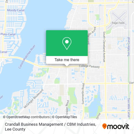 Mapa de Crandall Business Management / CBM Industries