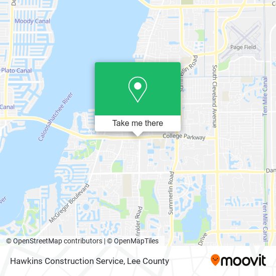 Mapa de Hawkins Construction Service