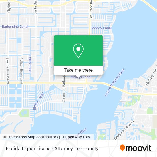 Mapa de Florida Liquor License Attorney