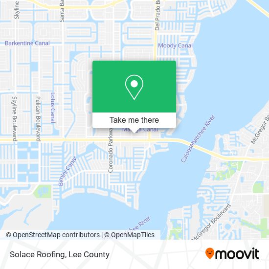 Solace Roofing map