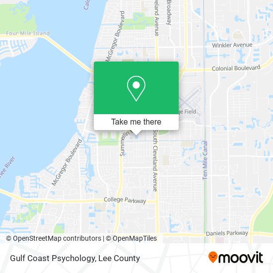 Gulf Coast Psychology map