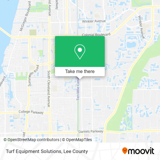 Turf Equipment Solutions map