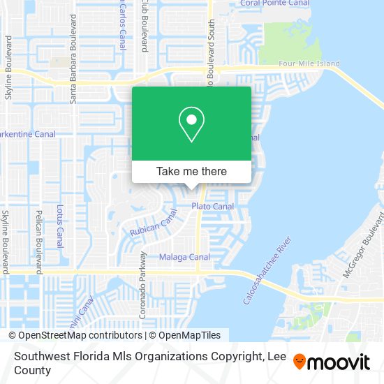 Mapa de Southwest Florida Mls Organizations Copyright