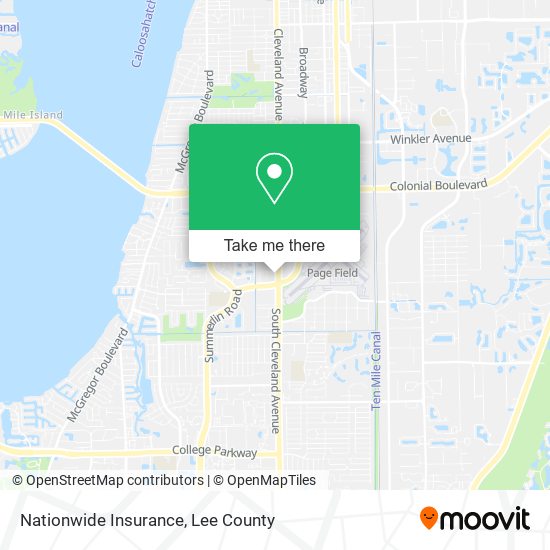 Mapa de Nationwide Insurance