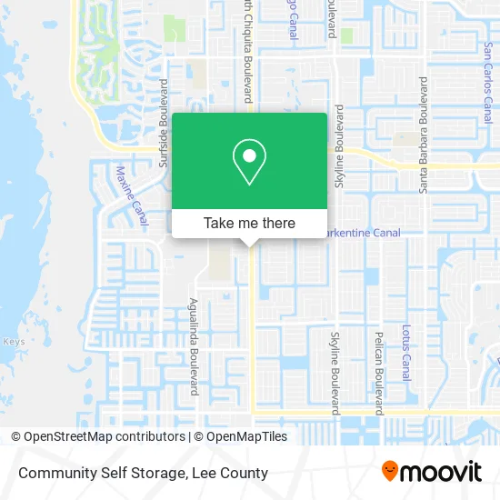 Community Self Storage map