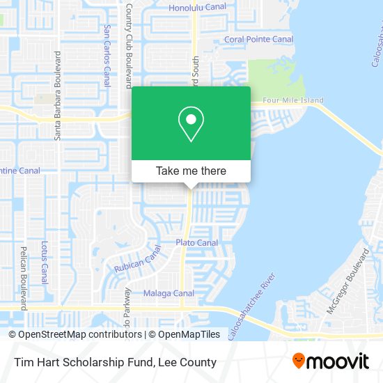 Tim Hart Scholarship Fund map