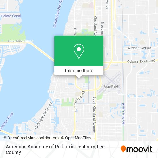 American Academy of Pediatric Dentistry map