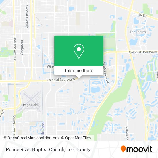 Peace River Baptist Church map