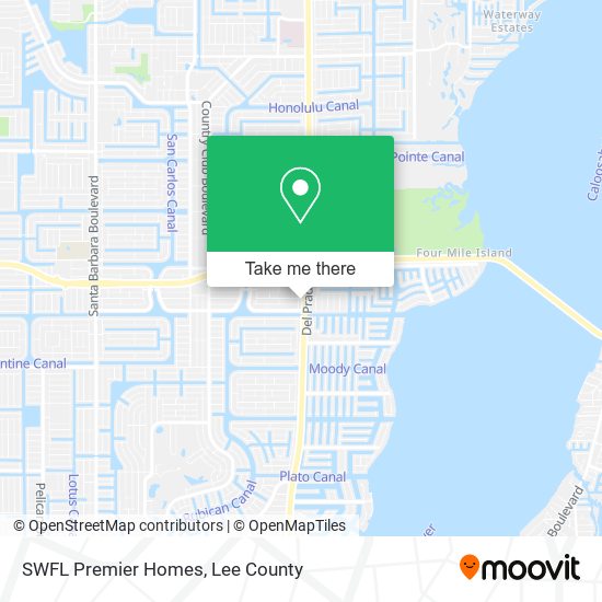 SWFL Premier Homes map