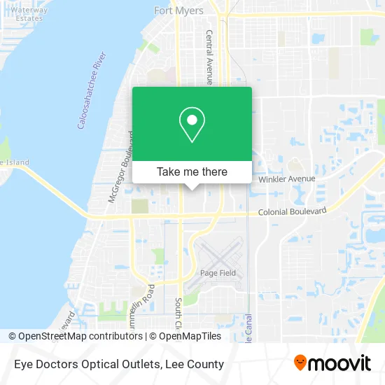 Eye Doctors Optical Outlets map