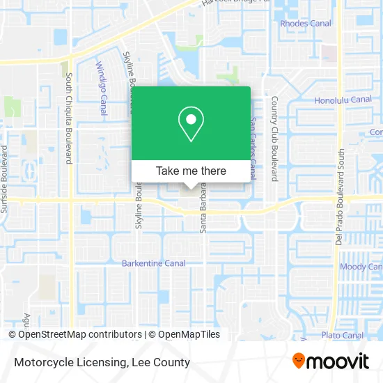 Motorcycle Licensing map