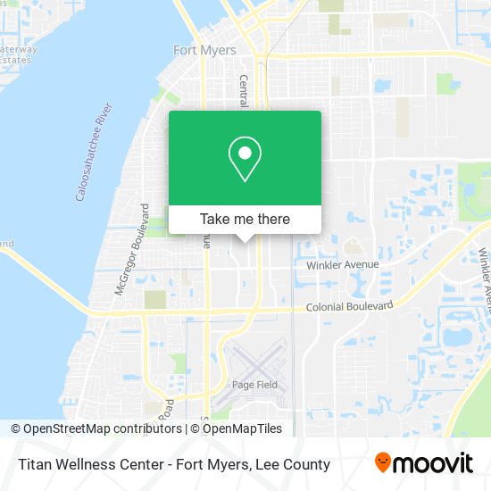 Mapa de Titan Wellness Center - Fort Myers