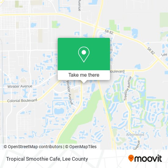 Tropical Smoothie Cafe map