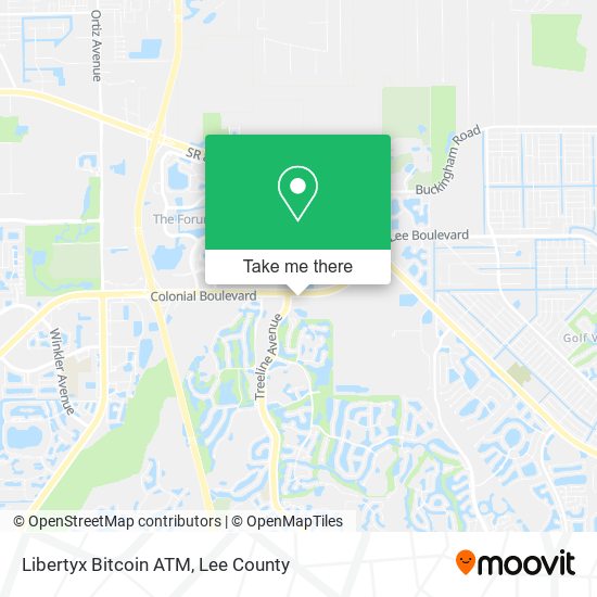 Mapa de Libertyx Bitcoin ATM