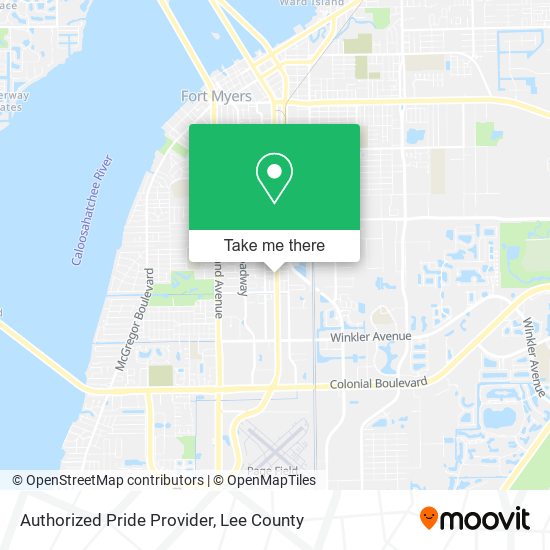 Mapa de Authorized Pride Provider