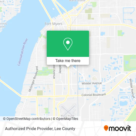 Authorized Pride Provider map