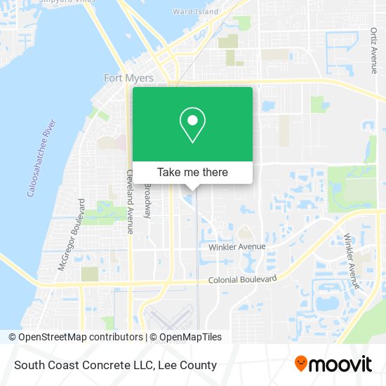 South Coast Concrete LLC map