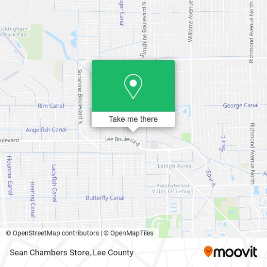 Sean Chambers Store map