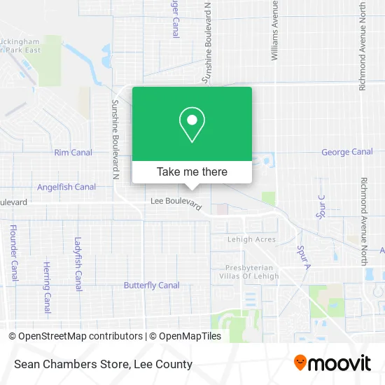 Sean Chambers Store map