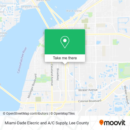 Miami-Dade Elecric and A / C Supply map