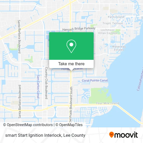 smart Start Ignition Interlock map