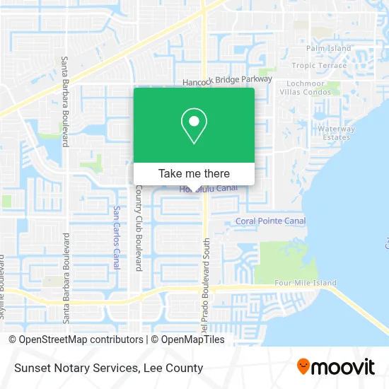 Sunset Notary Services map