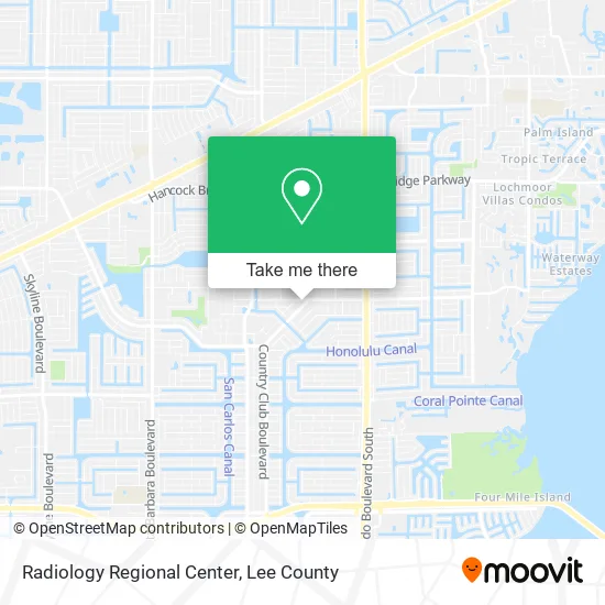 Radiology Regional Center map