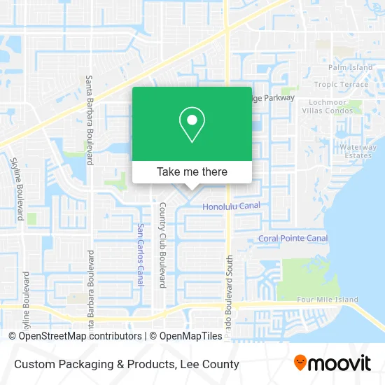 Custom Packaging & Products map