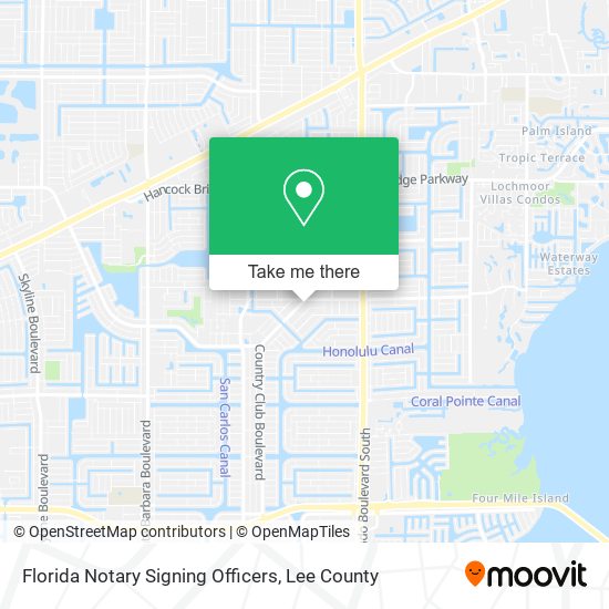 Florida Notary Signing Officers map