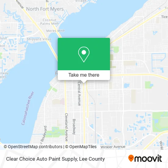 Clear Choice Auto Paint Supply map