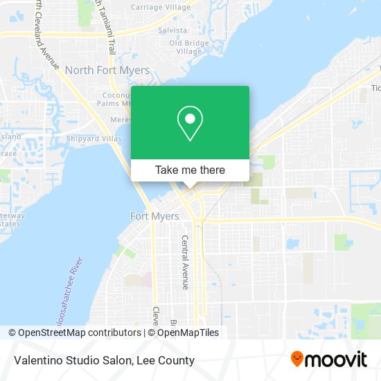 Mapa de Valentino Studio Salon