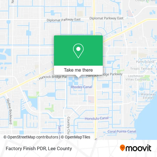 Factory Finish PDR map