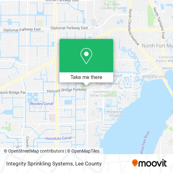 Integrity Sprinkling Systems map