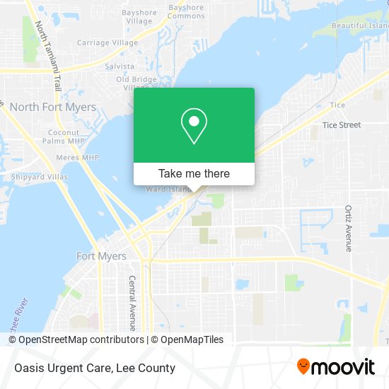 Oasis Urgent Care map