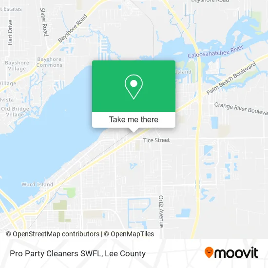 Pro Party Cleaners SWFL map