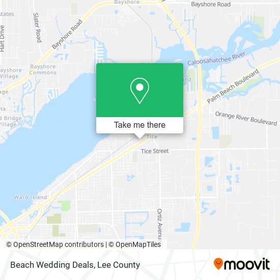 Beach Wedding Deals map
