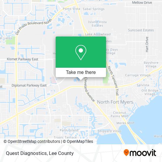 Quest Diagnostics map