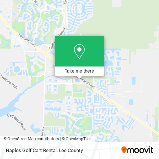 Naples Golf Cart Rental map