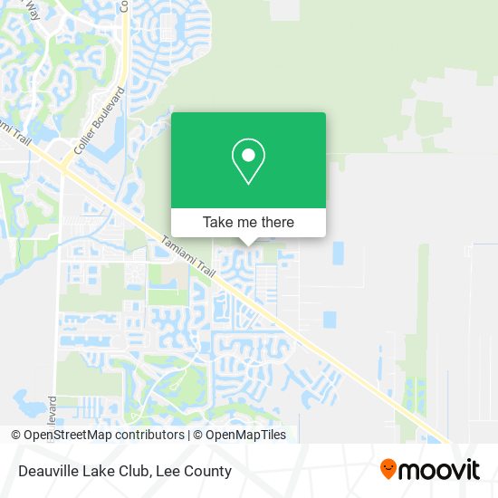 Deauville Lake Club map