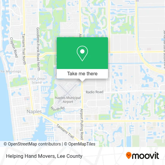 Helping Hand Movers map