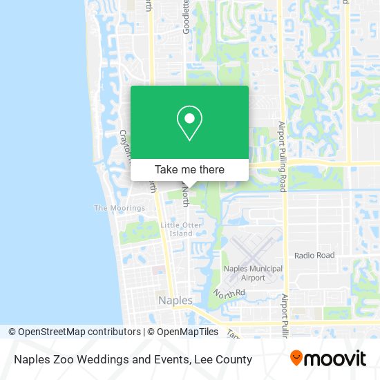 Naples Zoo Weddings and Events map